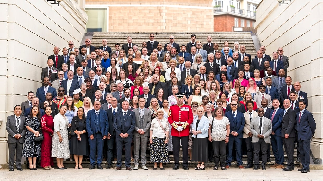Sodexo teams at the Guard's Chapel, Wellington Barracks