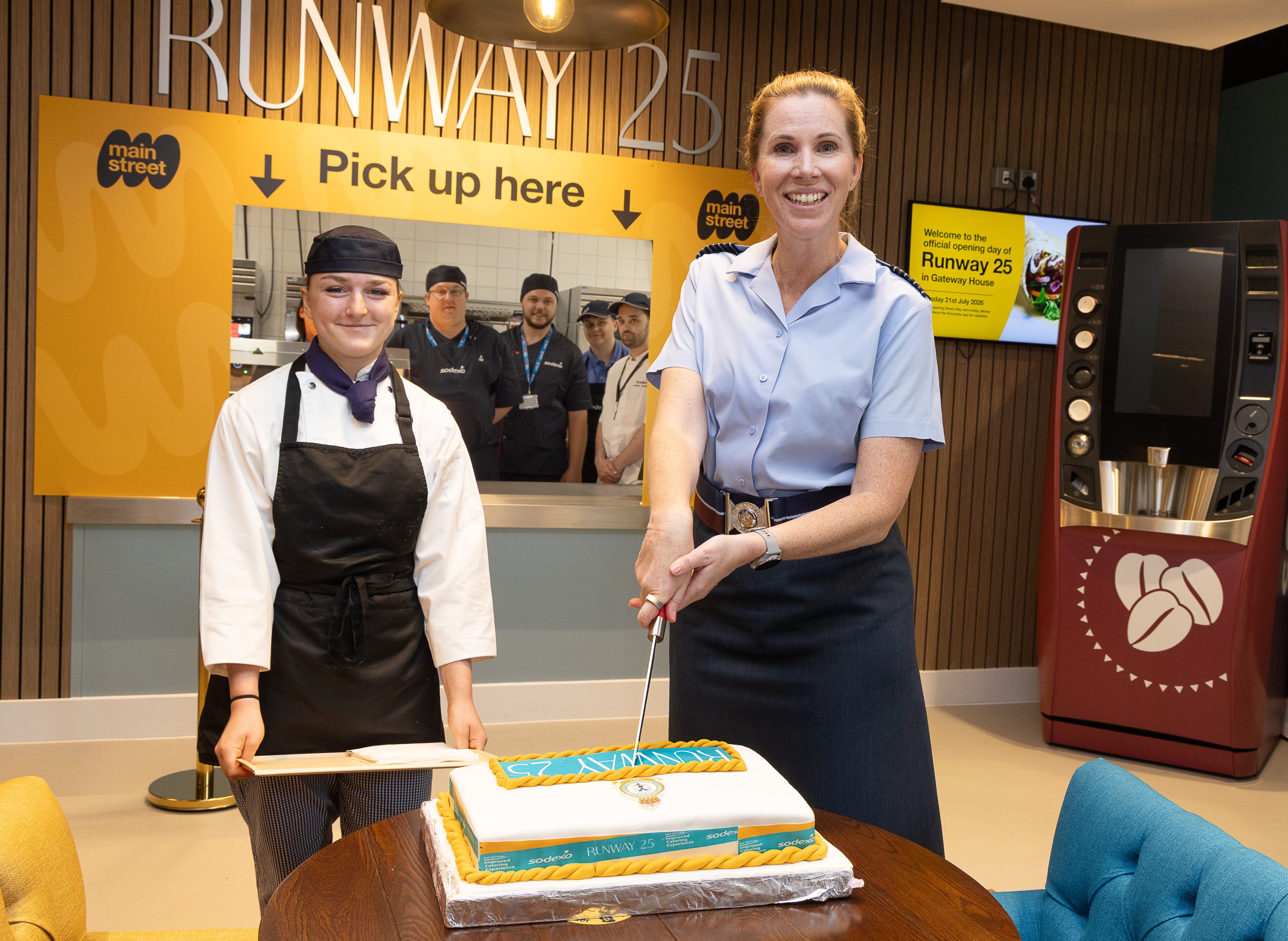 Sodexo introduces digital dining to RAF Brize Norton with official opening of 'Runway 25'