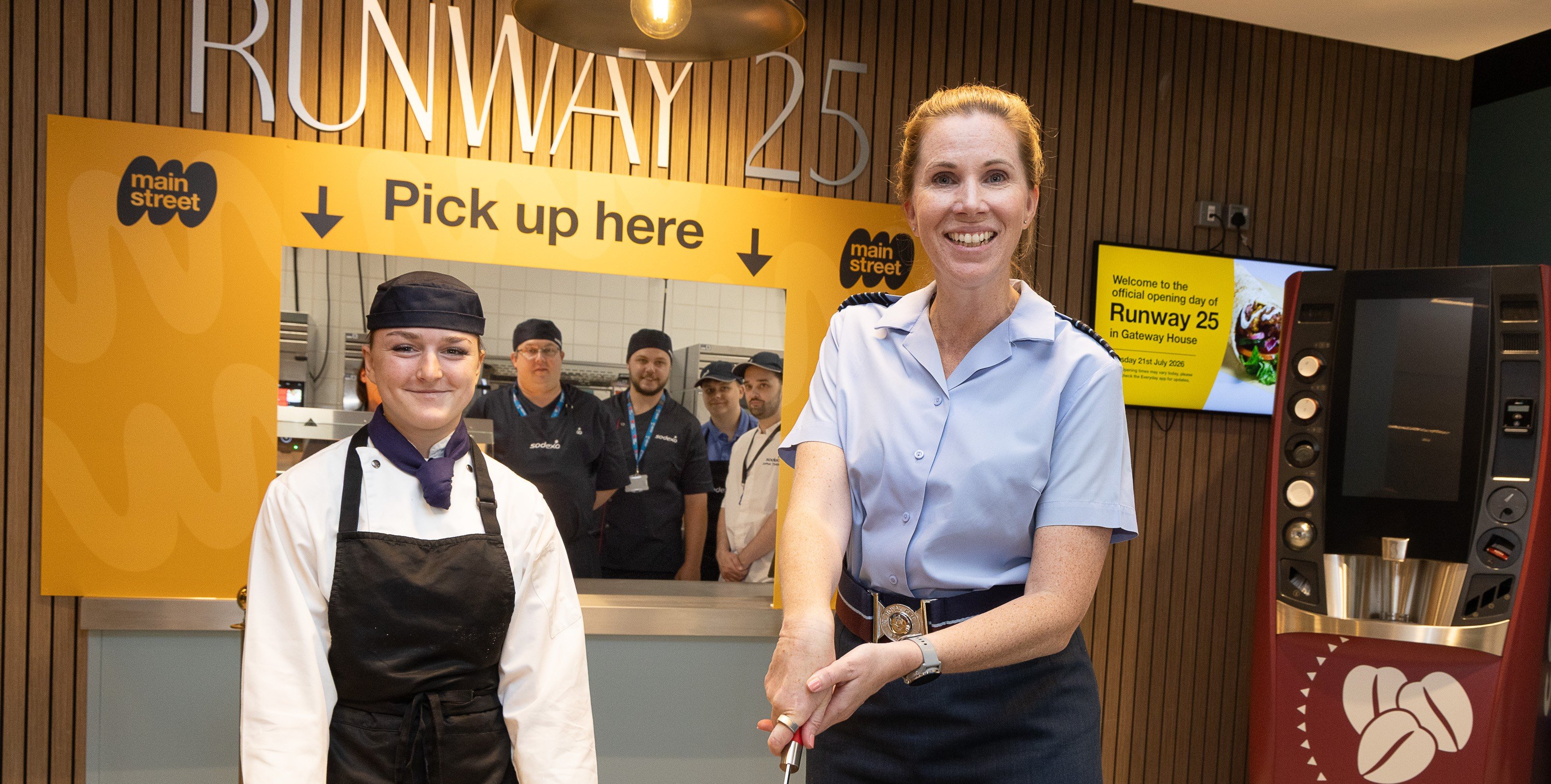 Sodexo introduces digital dining to RAF Brize Norton with official opening of 'Runway 25'