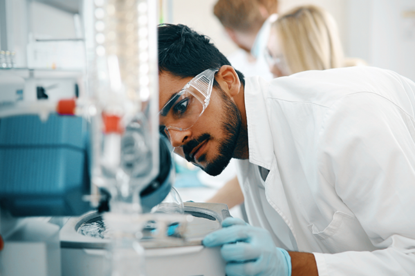 worker in a lab