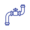 Blue pipe icon