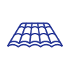 Blue roof icon