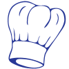 Drawing of a chef hat