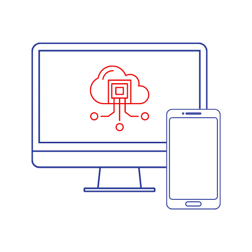 An illustration depicting cloud computing 