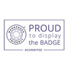 proud to display badge logo