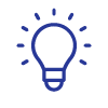 Blue bulb icon