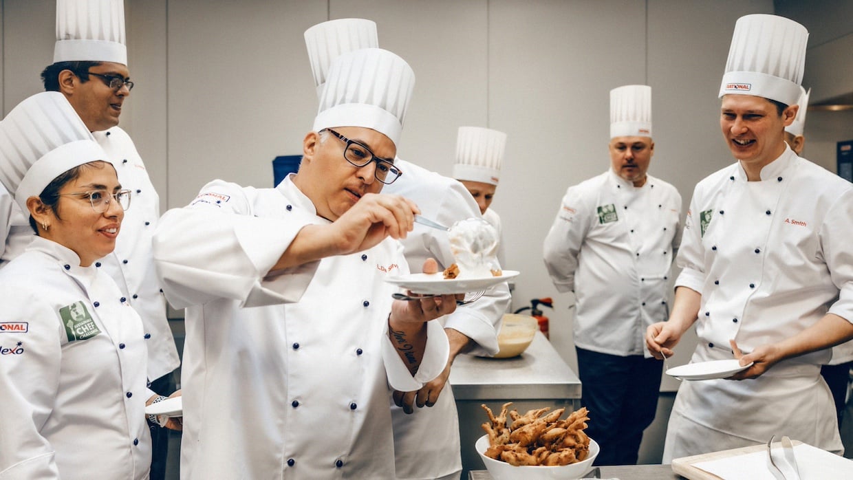 équipe de chefs sodexo
