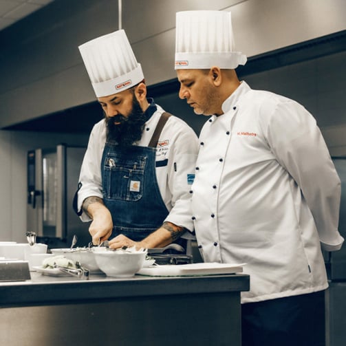 Sodexo chefs preparing food
