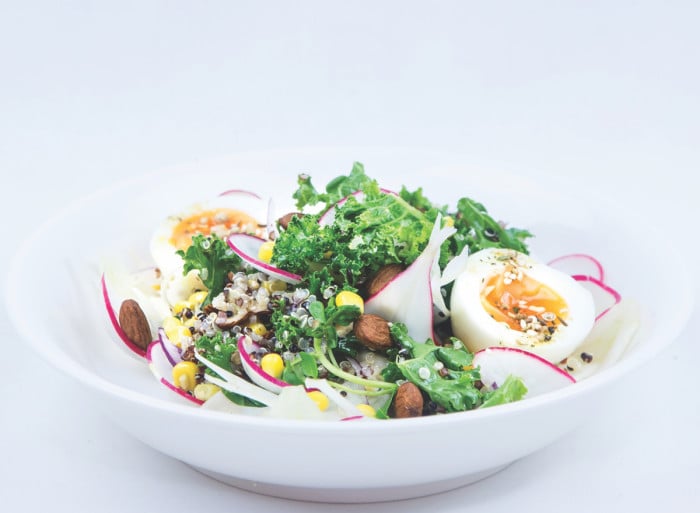 print_xs_Dhukka Egg, Red Quinoa, Fennel, Kale & Corn Salad, Smoked Almonds -3