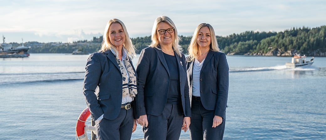 Tre rådgivere på Austevoll-kontoret