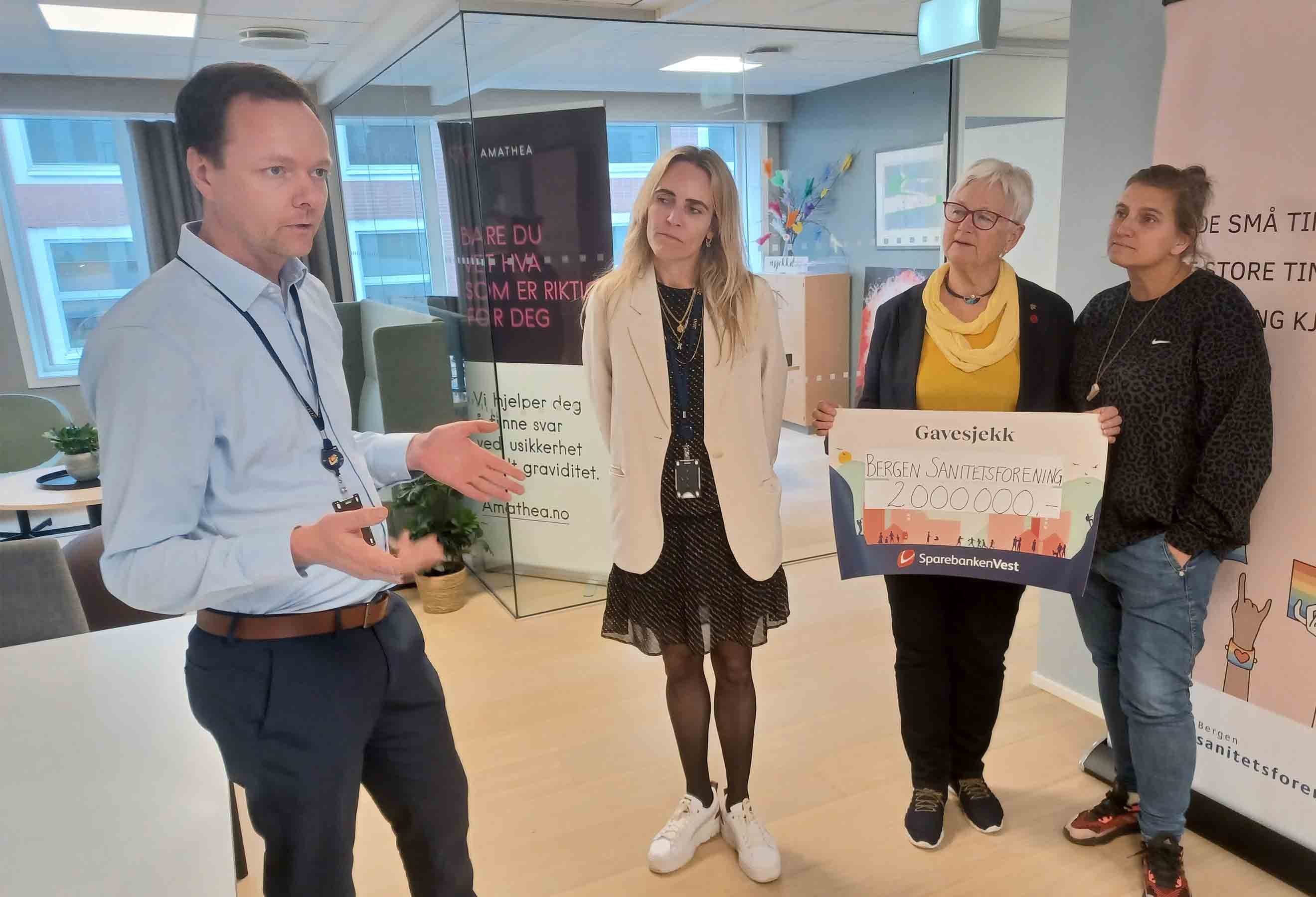 Sparebanken Norge på omvisning hos Bergen Sanitetsforening