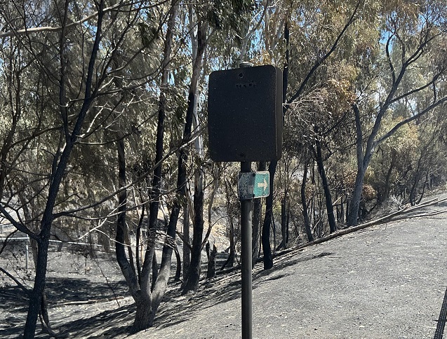 Burnt sign