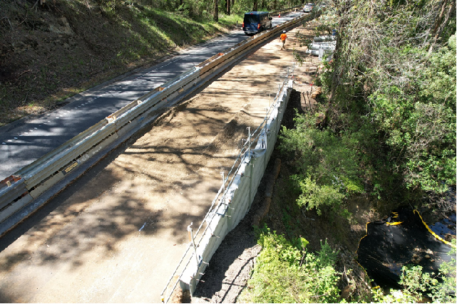Melba retaining wall