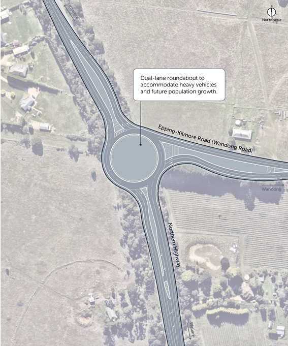 Northern Hwy_Epping-Kilmore Rd Roundabout_Map