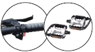 Throttle switch and pedals