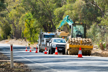 Image of a rural road in the Grampians region