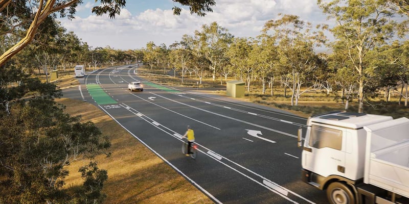 Image of the Black Forest Drive intersection upgrade