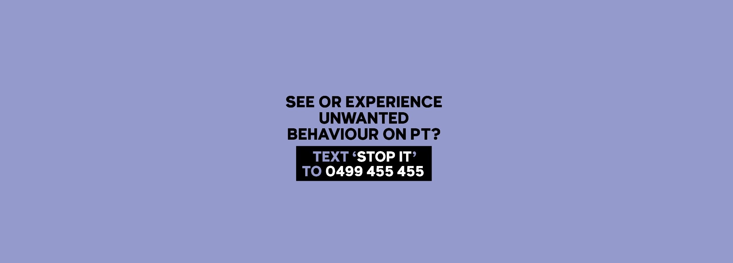 Campaign Page Unwanted behaviour banner