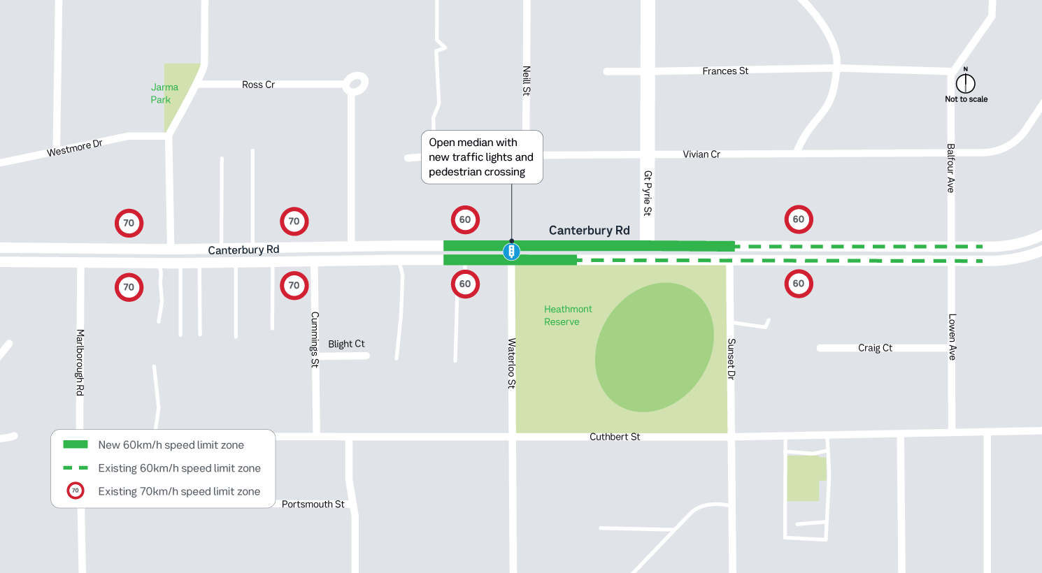 Map of Canterbury road improvements and Waterloo Sunset.
