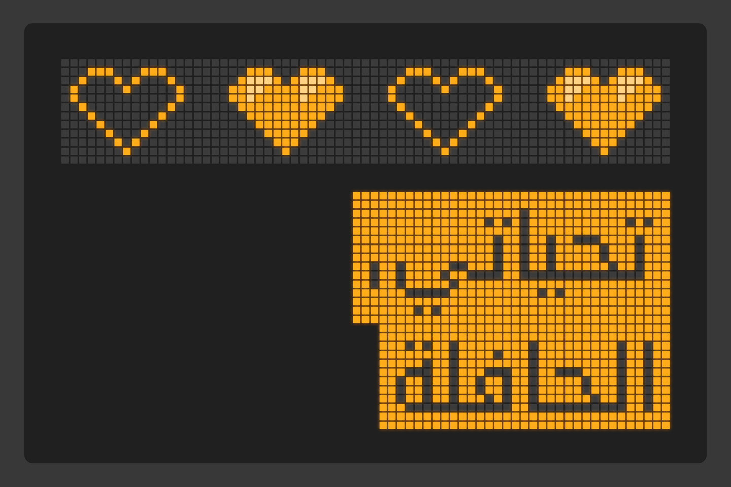 Image of an electronic bus sign. Love the bus Arabic