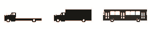 Images showing the various vehicles in teh Medium Rigid category