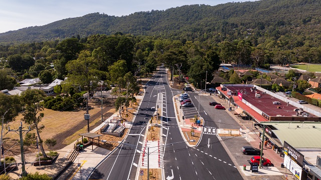 Image of aerial view of Mount Dandenong Tourist Road