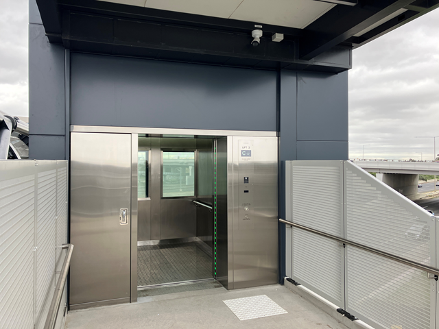 Image of new lift at Williams Landing Station