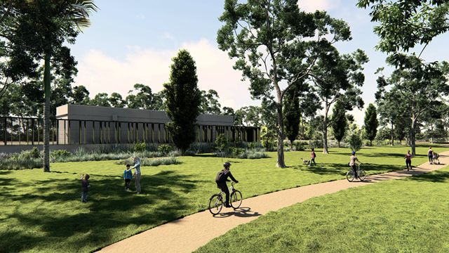 Artist impression of the Port Melbourne substation