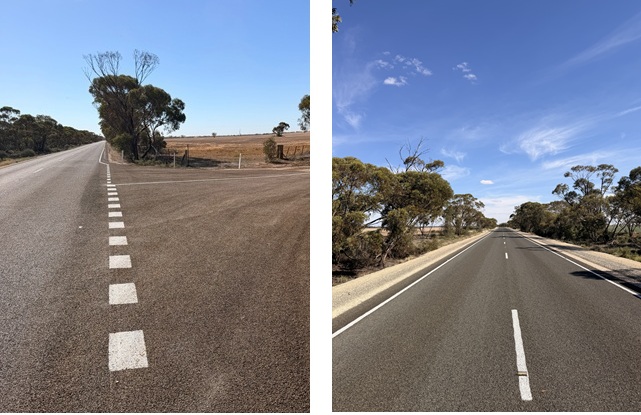 Completed works on the Sea Lake-Swan Hill Road at Ultima