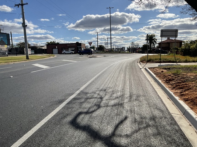 Image of the completed works at Seventh Street in Mildura