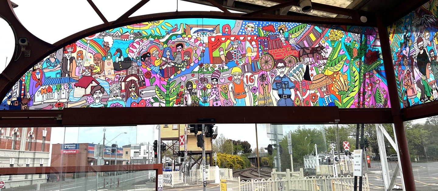 Image of Ballarat station artwork