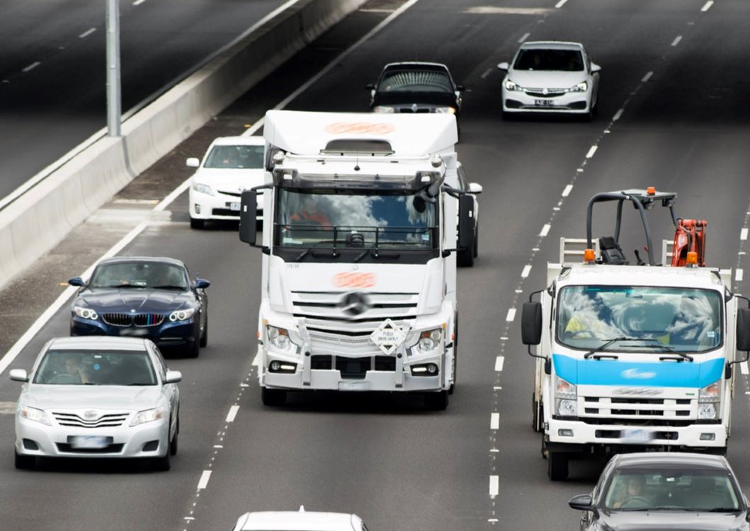 Photo of traffic on a freeway