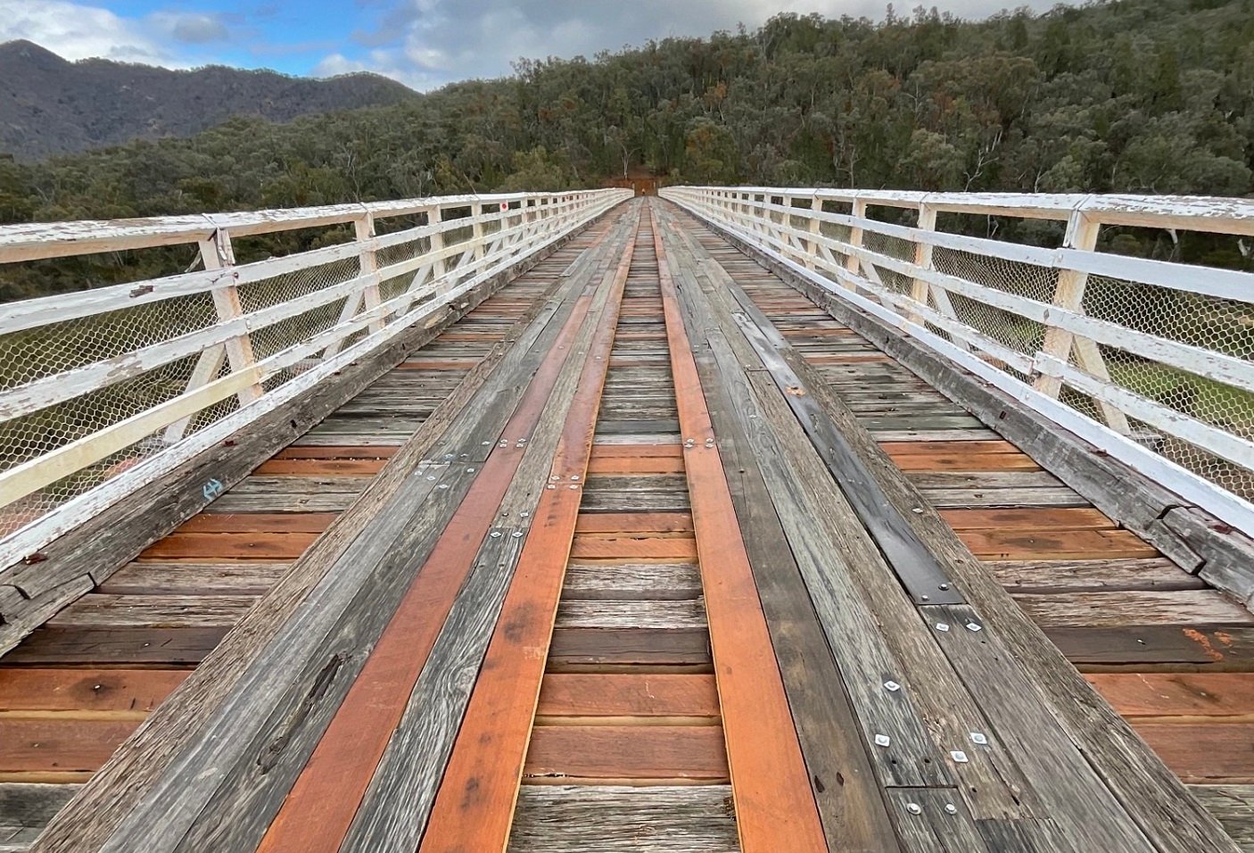 Image of the completed McKillops Road bridge in East Gippsland