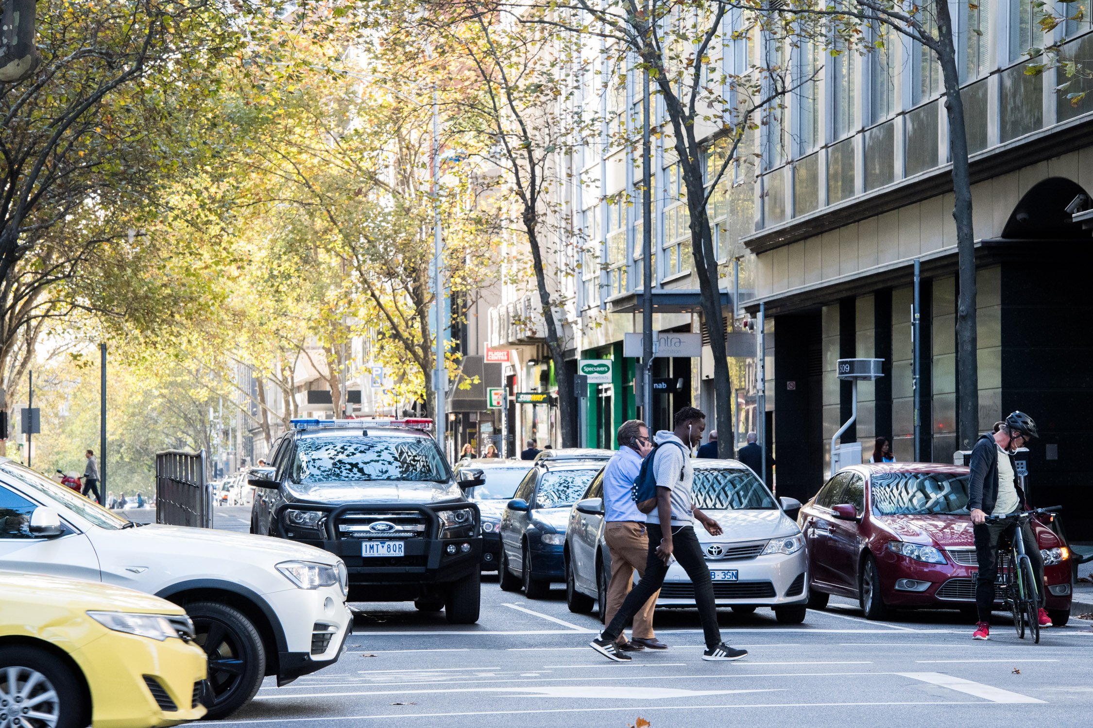 police-car-city-cars-pedestrian-cyclist