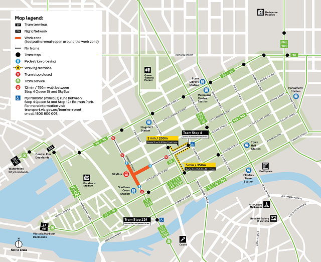 Bourke and Spencer streets tram track renewals - Transport Victoria
