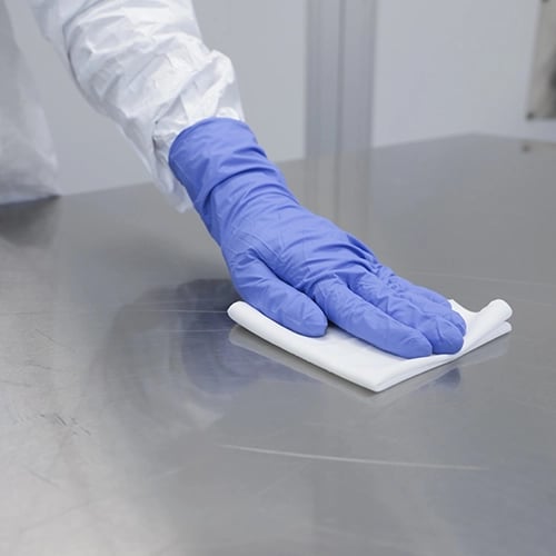 residue removal with wipe