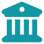 An icon of a bank