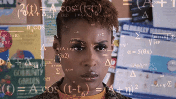 Woman calculating math meme