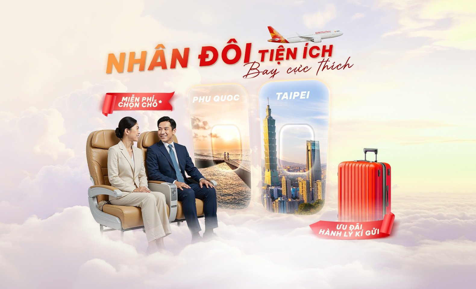 Nhân đôi tiện ích - Bay cực thích