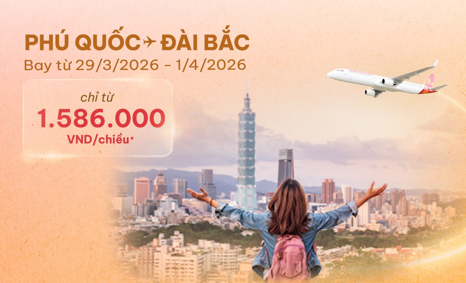 Giá sốc khai trương: Phú Quốc - Đài Bắc chỉ từ 1.586K