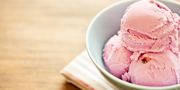 Bowl of ice cream