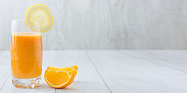 Glass of orange juice