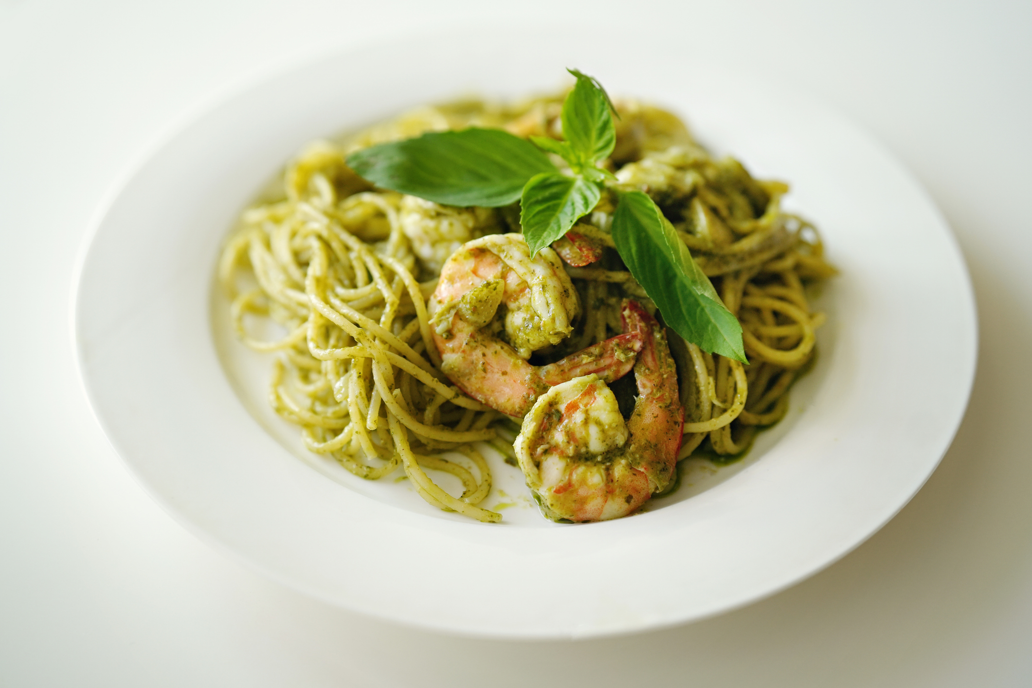 prawns-with-pesto-sauce