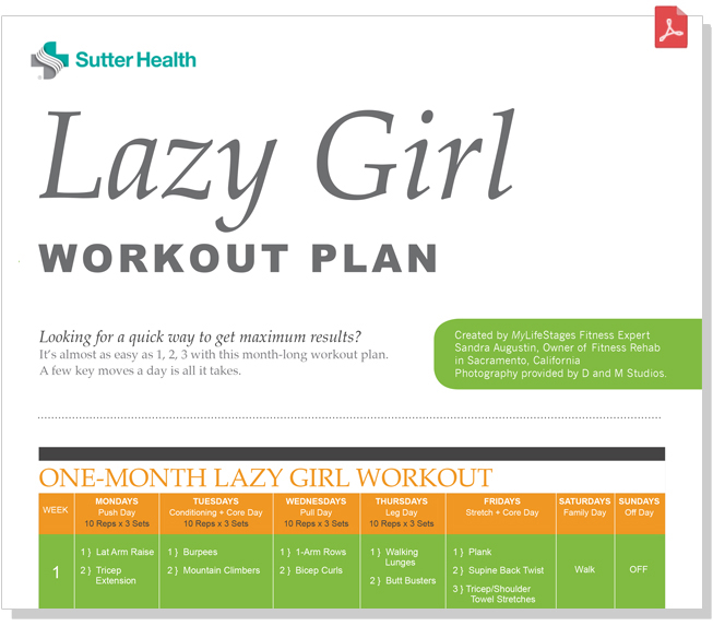 Lazy Girl Workout