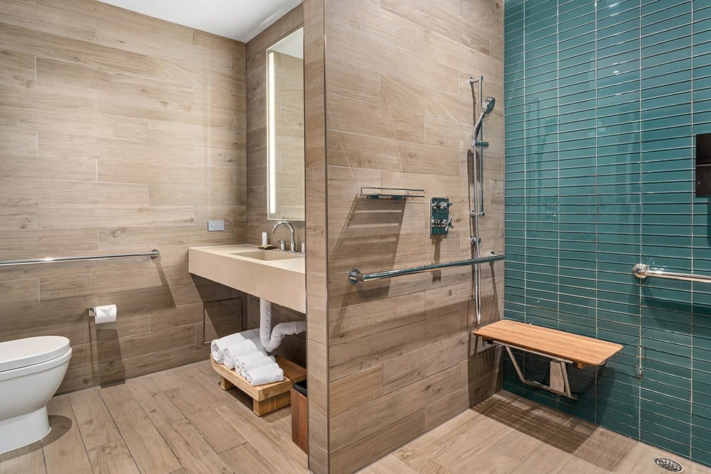 EAST Miami Hotel ADA accessible bathroom florida view Brickell