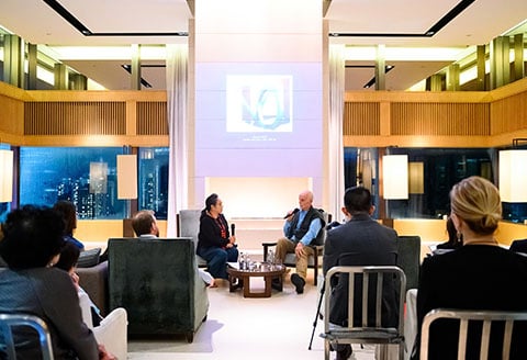 moderator Alexandra Seno, Art Critic and Head of Development at Asia Art Archive.