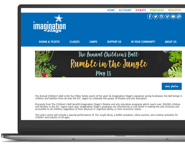 Imagination Stage event screenshot