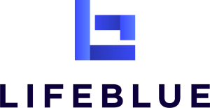 Lifeblue logo.