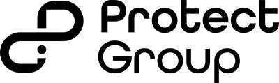 Logo for Protect Group in black