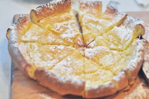 Close up of lemon pie.